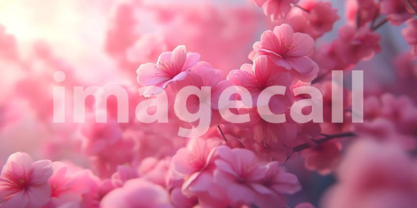 Pink Blossom Photography Soft Focus Floral Background Springtime