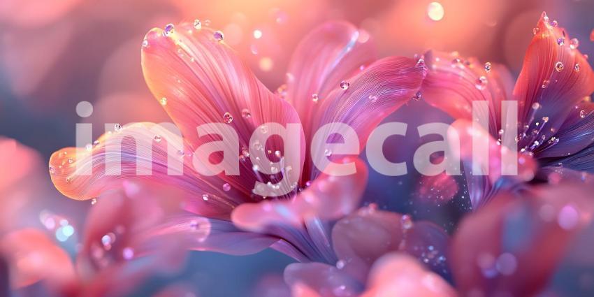 Pink Flower Macro Photography Vibrant Petals CloseUp Shot Soft F