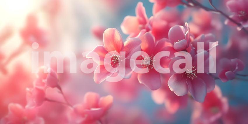 Stunning Pink Blossom Photography Springtime Floral Beauty Soft