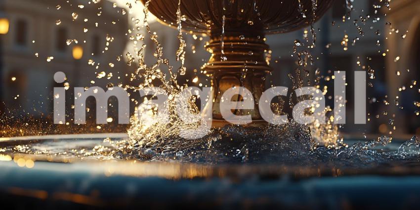 Stunning Water Splash Photography Night City Fountain Scene  Ama