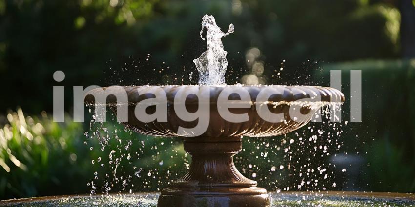 Serene Garden Fountain Tranquil Water Feature for Landscaping De