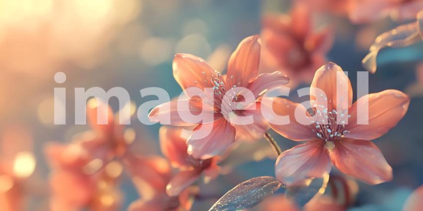 Peach Blossom CloseUp Soft Light Delicate Petals Spring Bloom