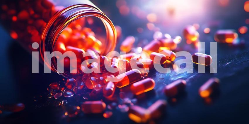 Glowing Jewel Spill A Stunning Visual of Gemstones Cascading fro