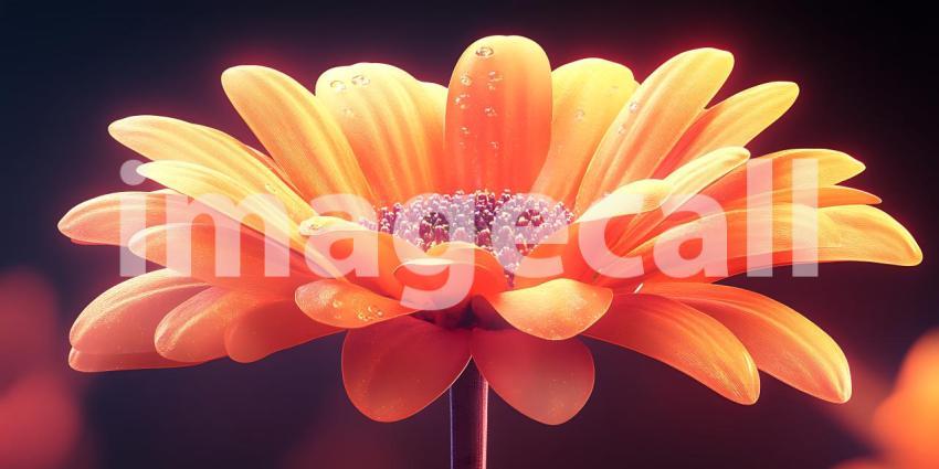 Vibrant Orange Flower Closeup Macro Photography of a Stunning Bl