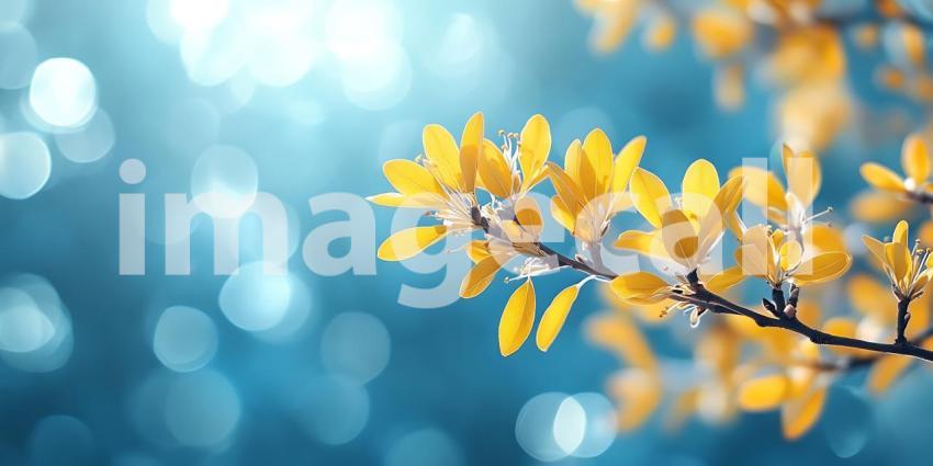 Vibrant Yellow Blossoms Springtime Nature Photography