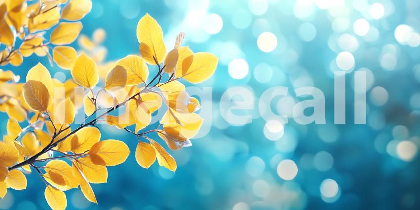 Vibrant Yellow Spring Blossoms Stunning Nature Background for De