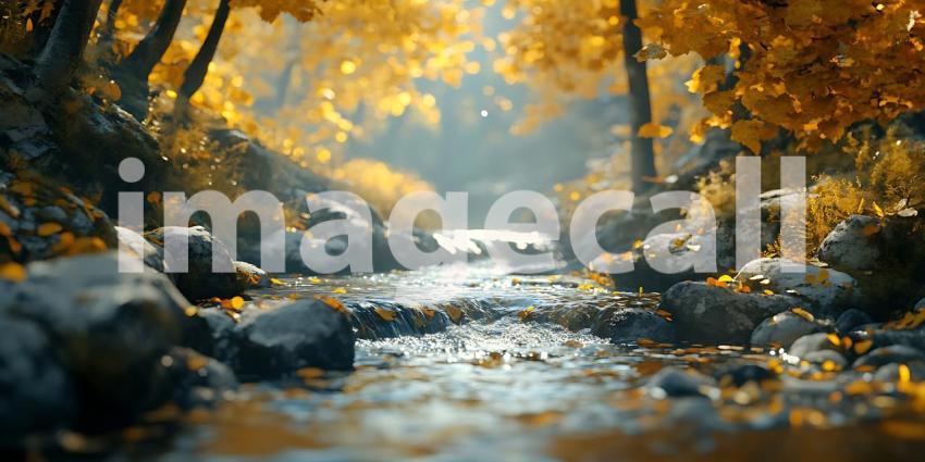 Serene Autumn Creek A Peaceful Nature Scene