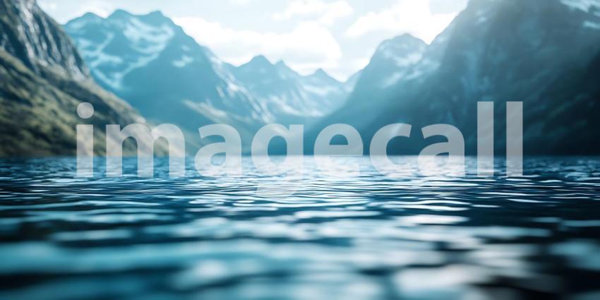 Majestic Mountain Lake A Breathtaking Panoramic View