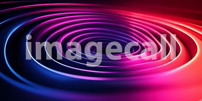 Vibrant Swirling Neon Abstract Background Colorful Vortex Design