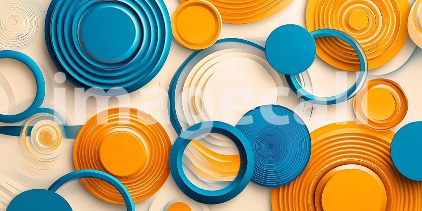 Vibrant Circular Patterns Abstract Background Texture for Design
