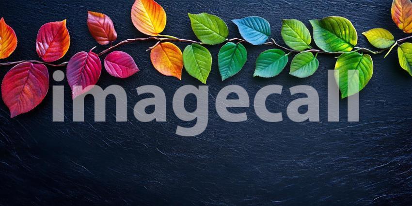 Vibrant Autumn Leaves A Colorful Nature Background for Design Pr