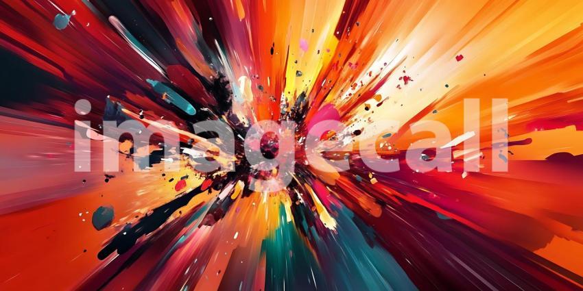 Vibrant Color Explosion Dynamic Abstract Art for Stunning Visual
