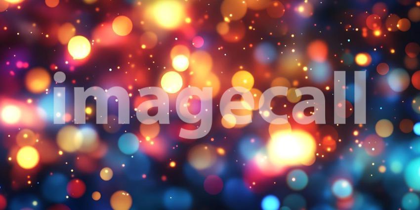 Vibrant Bokeh Lights Festive Background Texture