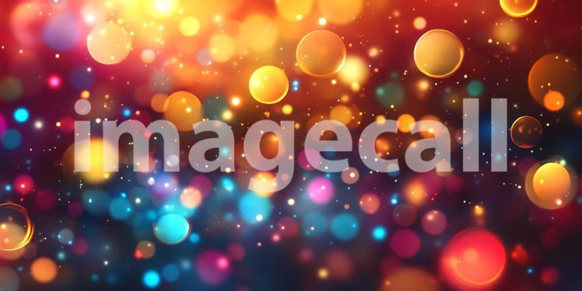 Vibrant Bokeh Lights Colorful Abstract Background for Design Pro