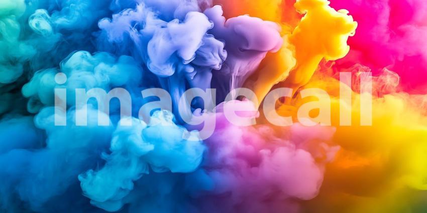 Vibrant Color Smoke A Stunning Abstract Background