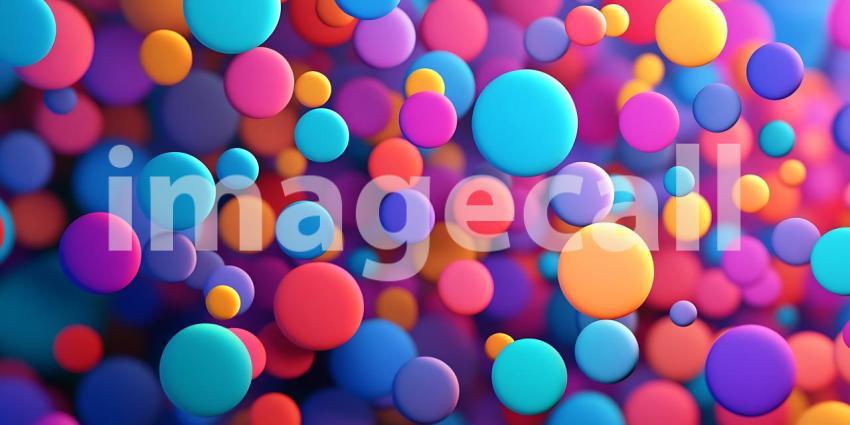 Vibrant Colorful Sphere Abstract Background Perfect for Design P