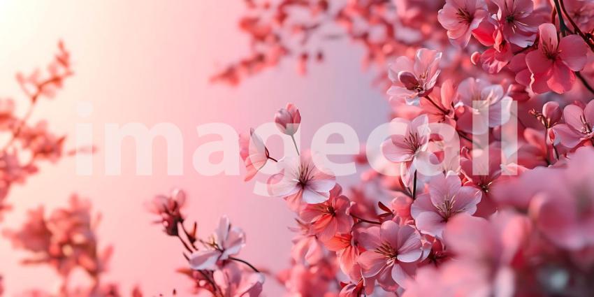 Stunning Pink Blossom A Springtime Floral Masterpiece