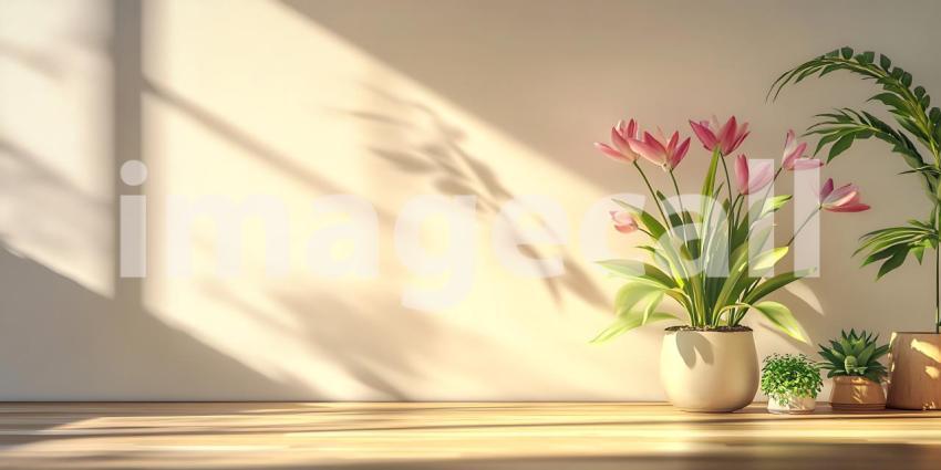 Sunlit Floral Arrangement Peaceful Home Decor Inspiration