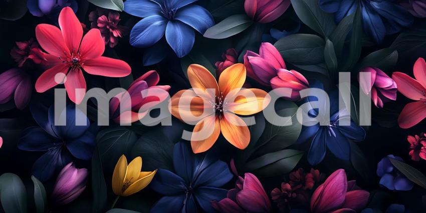 Vibrant Floral Tapestry A Stunning Collection of Colorful Blooms