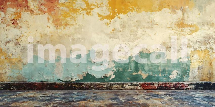 Abstract Art Colorful Texture Background  Painterly Landscape wi