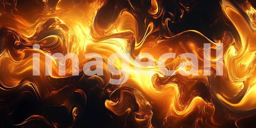 Fiery Abstract Background Intense Orange and Black Texture for D