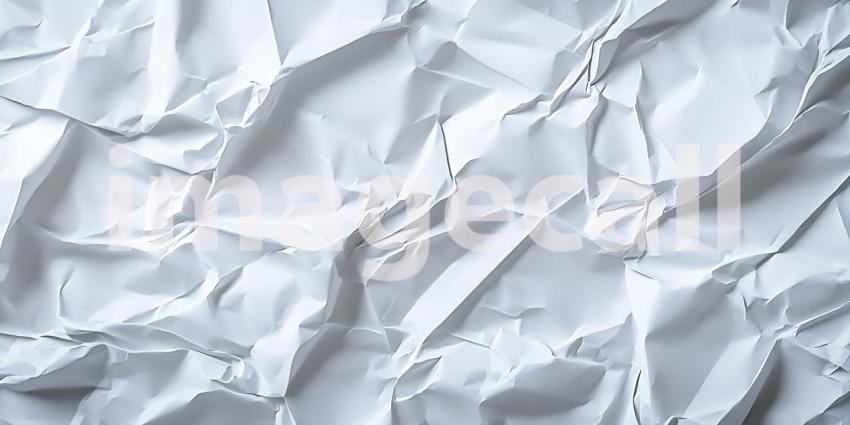 Premium Crumpled Paper Texture White Background for Design Proje