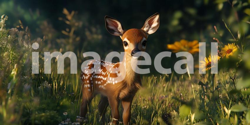 Fawn in Forest A Captivating Wildlife Moment