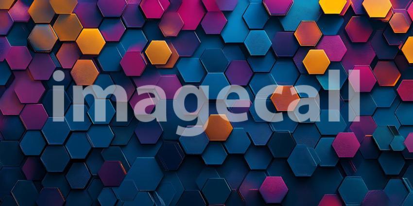 Vibrant Hexagon Pattern Stunning Abstract Background for Design