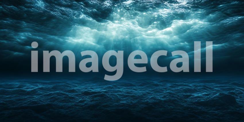 Mesmerizing Underwater Scene Deep Ocean Light Beams  Texture