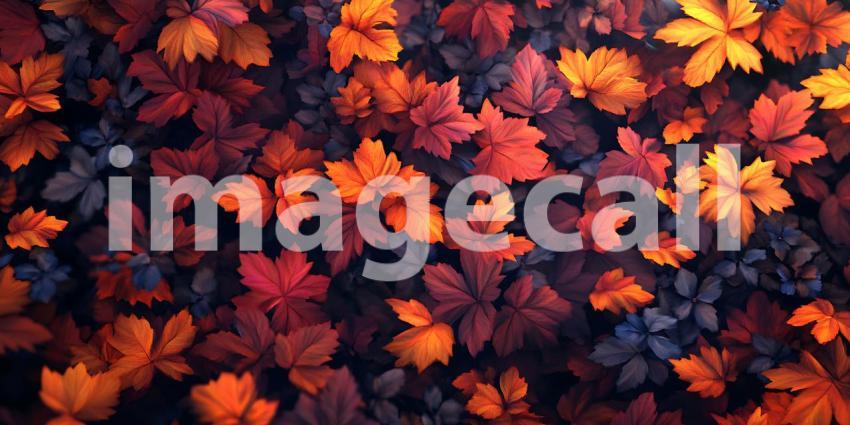 Autumn Leaf Background Vibrant Fall Foliage Texture