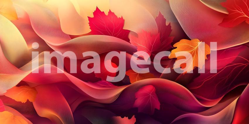 Vibrant Autumn Leaves A Stunning Abstract Background