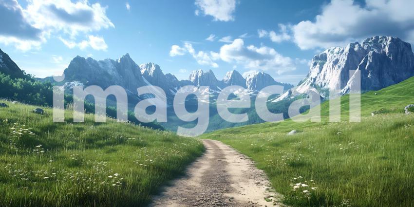 Majestic Mountain Vista Serene Landscape Photography for Breatht