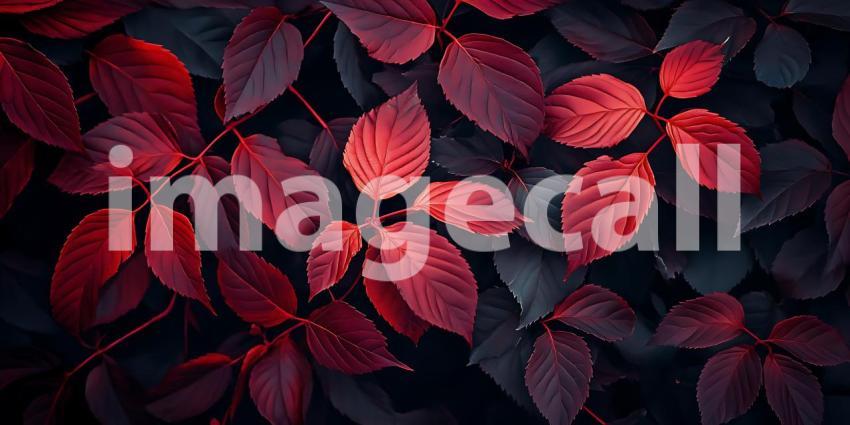 Autumn Leaves Red Foliage Background Texture for Design Projects