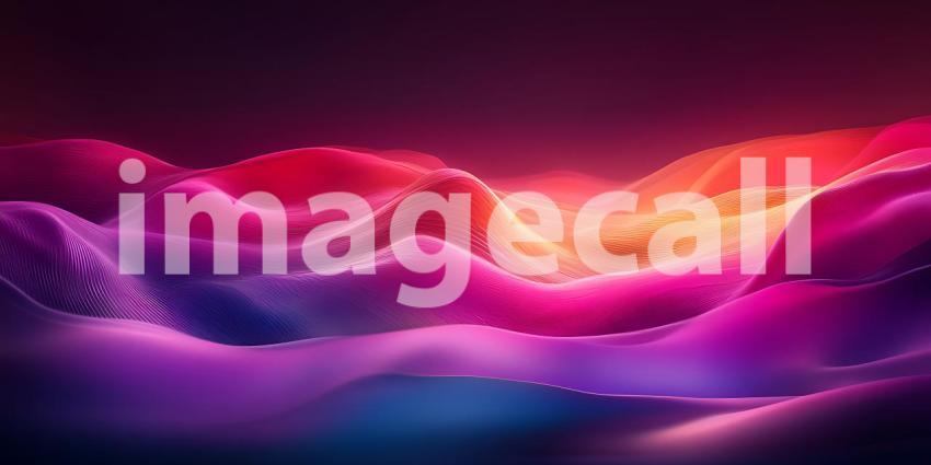 Vibrant Neon Cloudscape Abstract Art Background