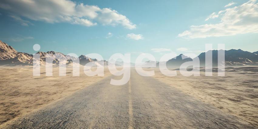 Desert Road A Journey into the Vastness of the Sands