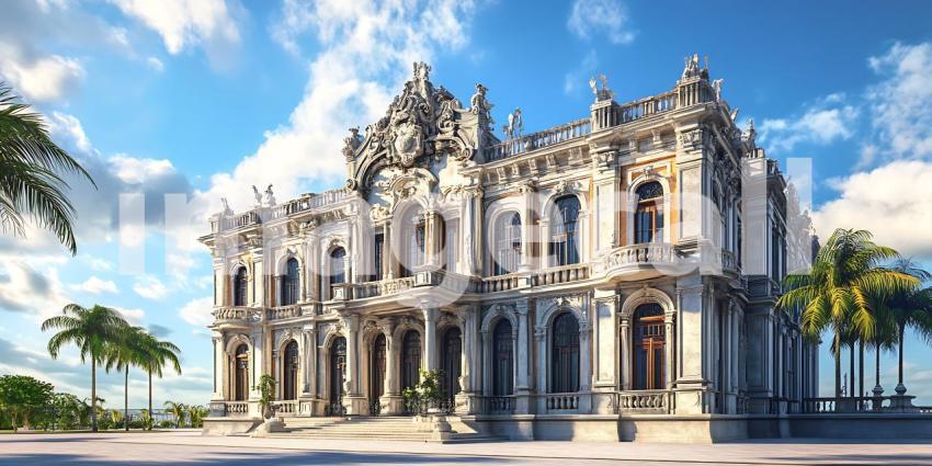 Grand Mansion Caribbean Architectural Marvel  Stunning Design  L