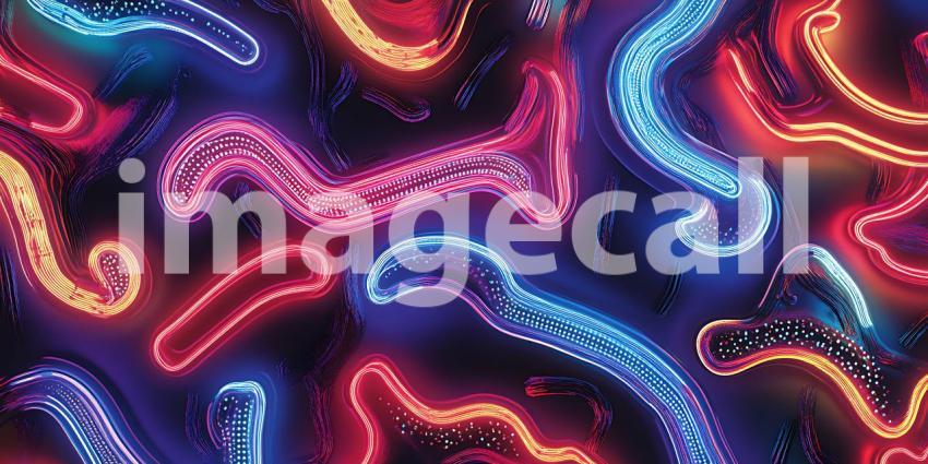 Vibrant Neon Lights Abstract Background Perfect for Design Proje
