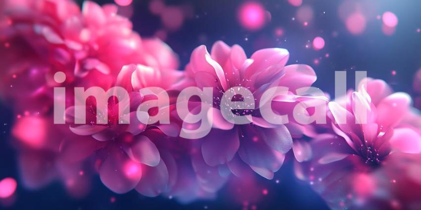 Enchanted Pink Blossom A Dreamlike Floral Scene