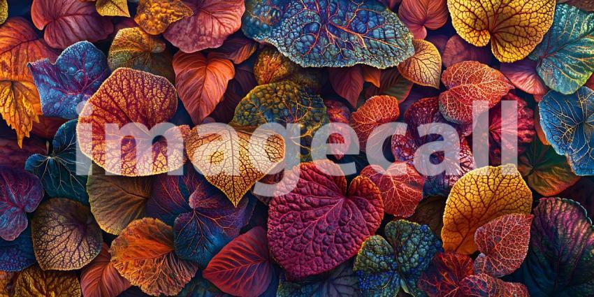 Vibrant JewelToned Abstract Background Multicolored Floral Patte