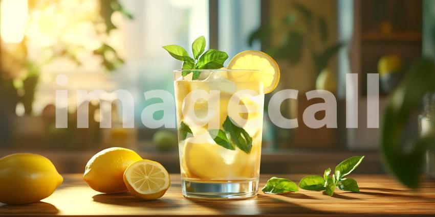 Refreshing Lemonade A Summer Drink Photography