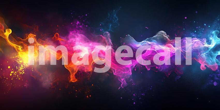 Vibrant Cosmic Nebula A Stunning Abstract Background