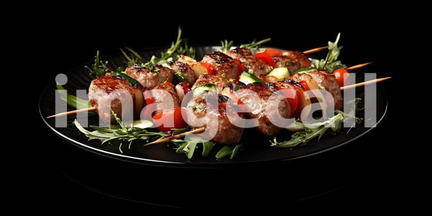 Delicious Grilled Meat Skewers A Culinary Masterpiece