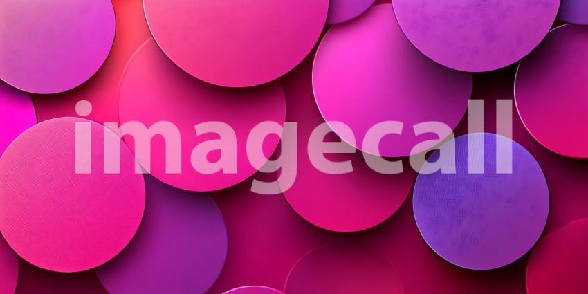 Vibrant Pink and Purple Circle Background Abstract Texture Desig