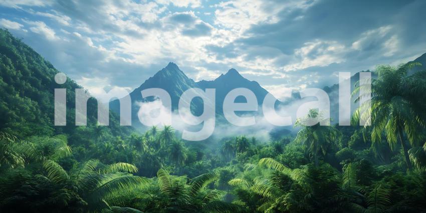 Misty Mountain Majesty A Breathtaking Scenic Vista