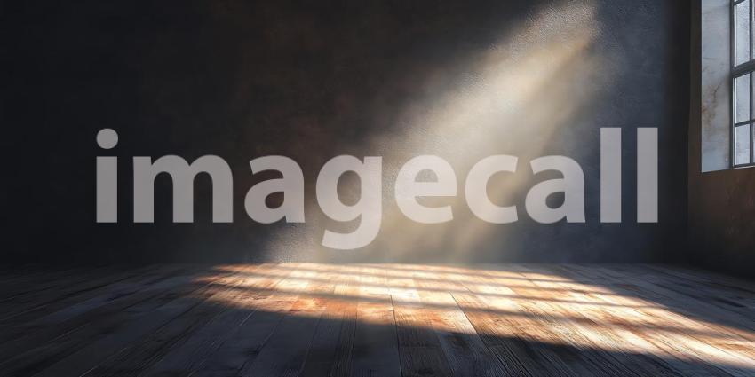 Sunbeam in Abandoned Building Grunge Texture Light Beam Photogra