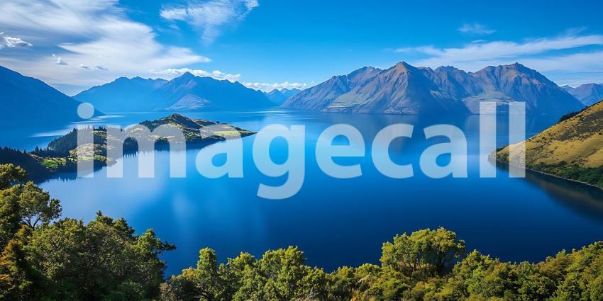 Majestic Mountain Lake A Breathtaking Panorama