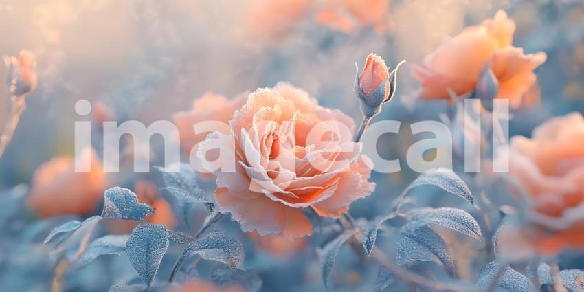 Stunning Pastel Roses A Dreamy Floral Background for Design Proj