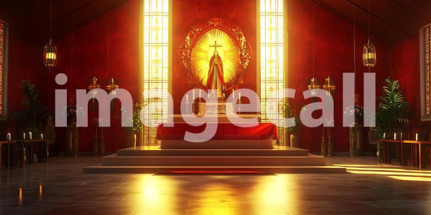 Immaculate Conception Chapel A Festive Christmas Altar Scene  Hi