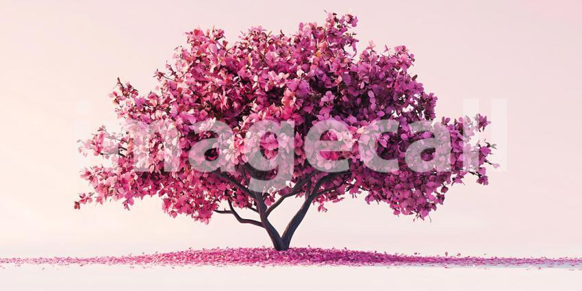 Pink Blossom Tree Spring Floral Background for Websites  Designs
