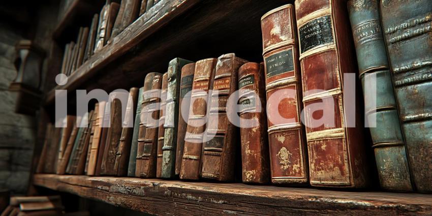 Antique Bookshelf A Glimpse into Literary History